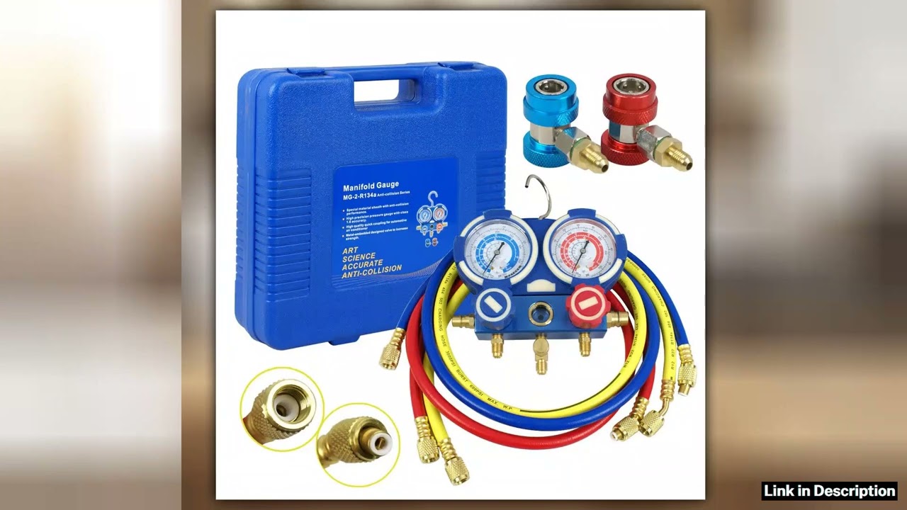 R410a R12 R22 SINGLE MANIFOLD GAUGE TESTING CHARGING AIR CONDITIONING GAUGE Reliable Choice