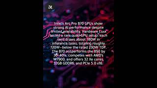 Intel Arc Pro B70 quad-GPU said to draw up to 720W during AI inference tasks