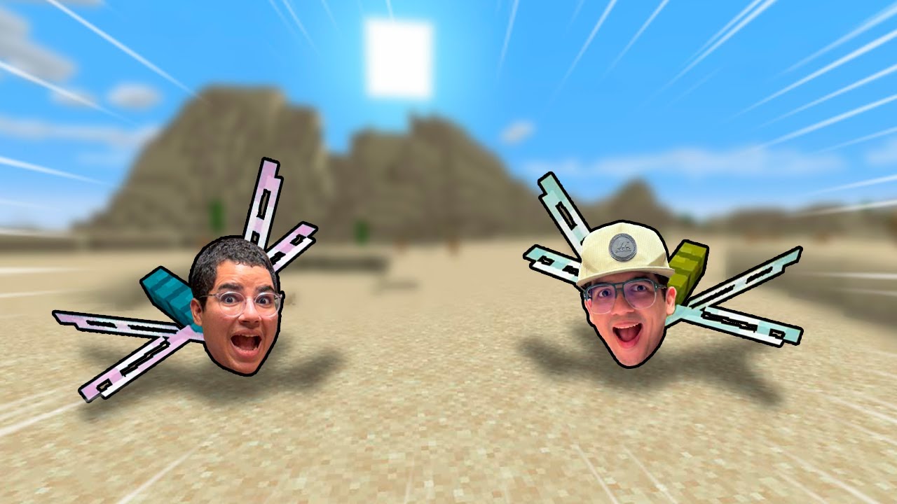 VIRAMOS LIBÉLULAS POR UM DIA NO MINECRAFT! (asas mega rápidas?)