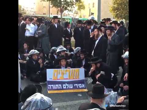 Ultra Orthodox Protest In Jerusalem