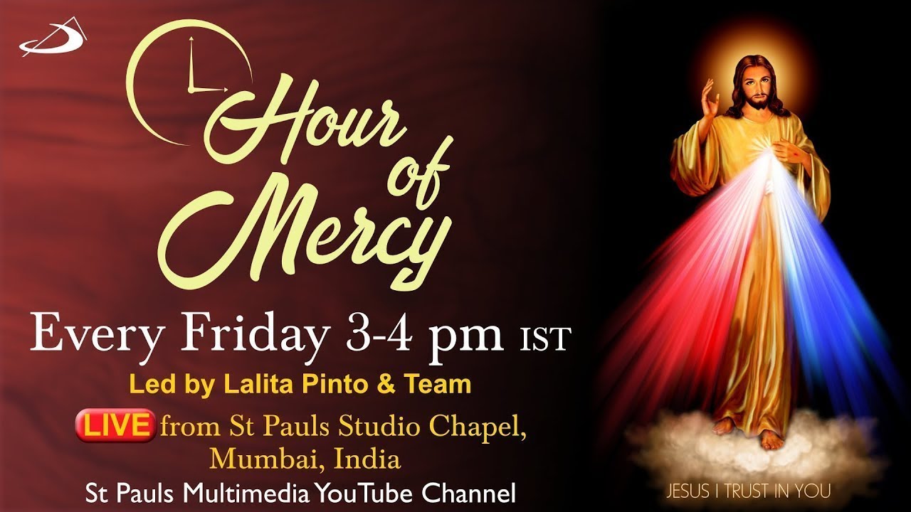 Hour of Mercy 3-4 Pm IST | 6th March, 2026 | Lalita Pinto & Team | Live from St Pauls Studio Chapel