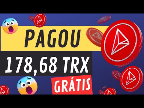 PAGOU 178.63 TRX GRÁTIS, PLATAFORMA PAGANDO SEM INVESTIR, SAIBA COMO GANHAR CRIPTOMOEDAS TRX?