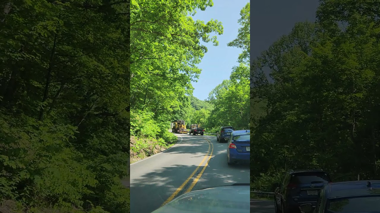 Moving a drill rig in West Virginia 