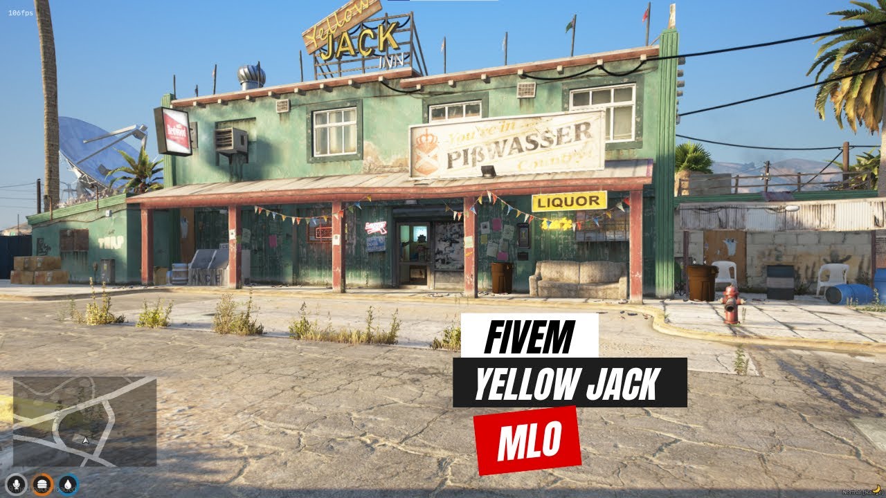 Yellow jack mlo fivem Interior & map for Roleplay FiveM mlo shop YouTube