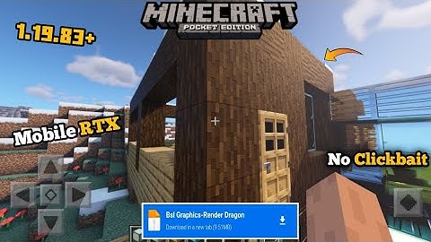 Rtx Shader For Minecraft PE -  1.19.83+ [ 1.19.73+ Support ] 100 % Working