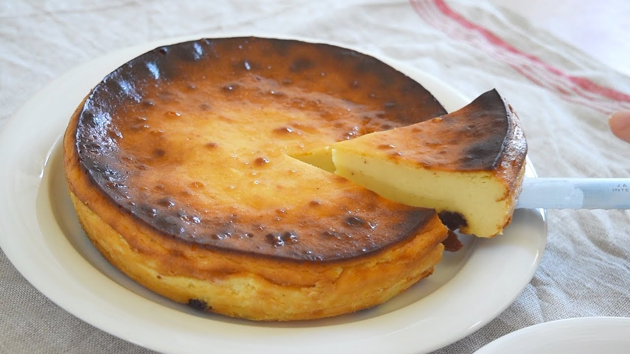 簡単 ヘルシー 酒粕チーズケーキ作ってみた 見た目はバスク風 Youtube