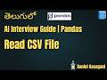 4. Read CSV file | AI Interview Guide | Pandas