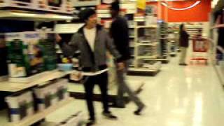 Me N Javier Shuffling jump style in target
