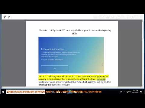 Fix error code bya-403-007 or not available in your location when opening Hulu