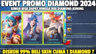 DISKON 99%!! EVENT PROMO DIAMOND KUNING 2024 | BELI SKIN EPIC CUMA 1 DIAMOND MOBILE LEGENDS