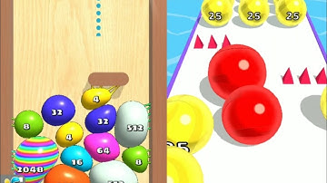 Blob Merge 3D Vs Marble Run 3D Gameplay Android iOS