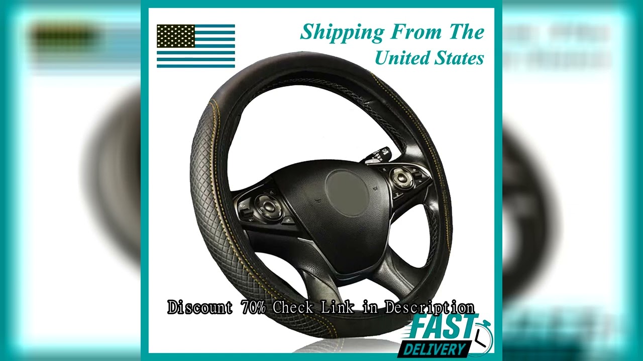 A Comfortable Soft PU elastomeric stretchable automotive steering wheel cover without inner ring fit