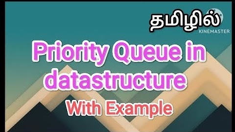 priority queue | datastructure in tamil #sscomputerstudies, #priorityqueue, #datastructure