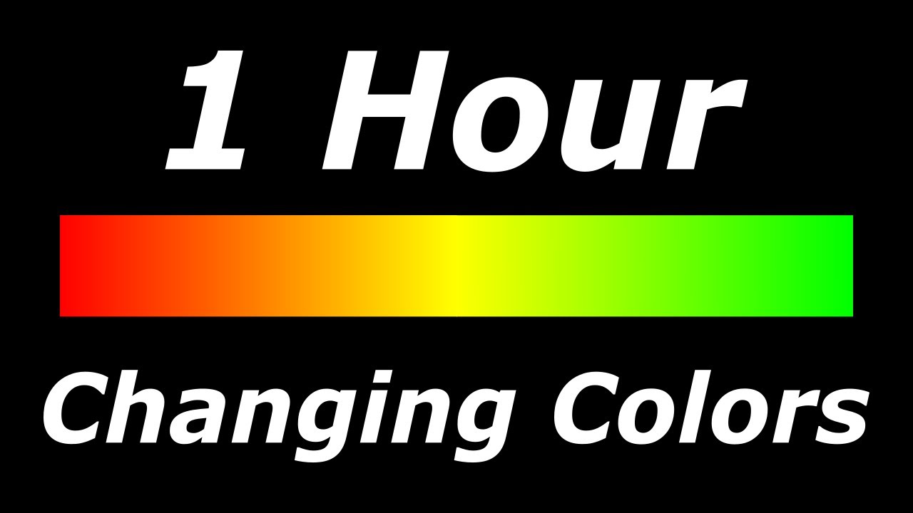 Relaxing 3 Color Changing: Red-Yellow-Green Screen Led Lights [1 Hour]