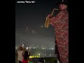 Lebanese Saxophonist Plays On As Iranian Missiles Hurtle Towards Israel Lebanese Saxophonist Plays On As Iranian Missiles Hurtle Towards Israel