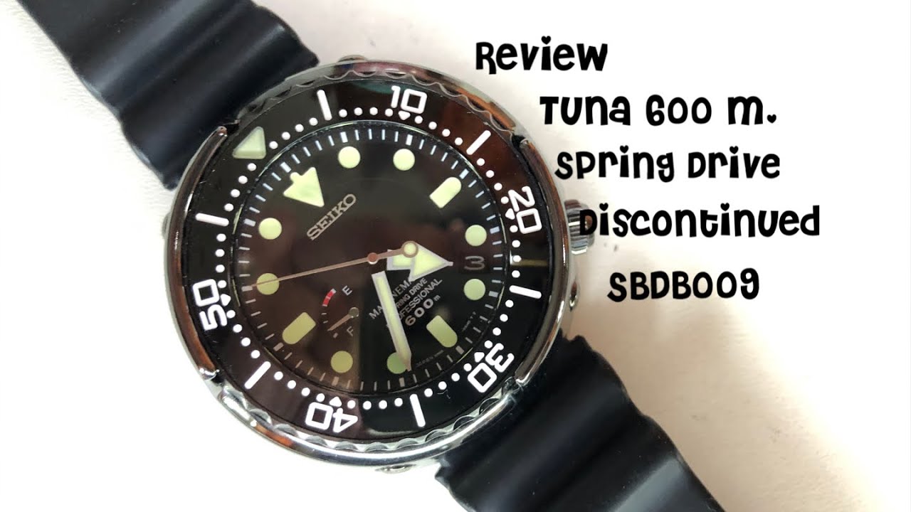 Review Seiko Tuna Marine Master 600m. Spring drive Movement SBDB009 -  YouTube