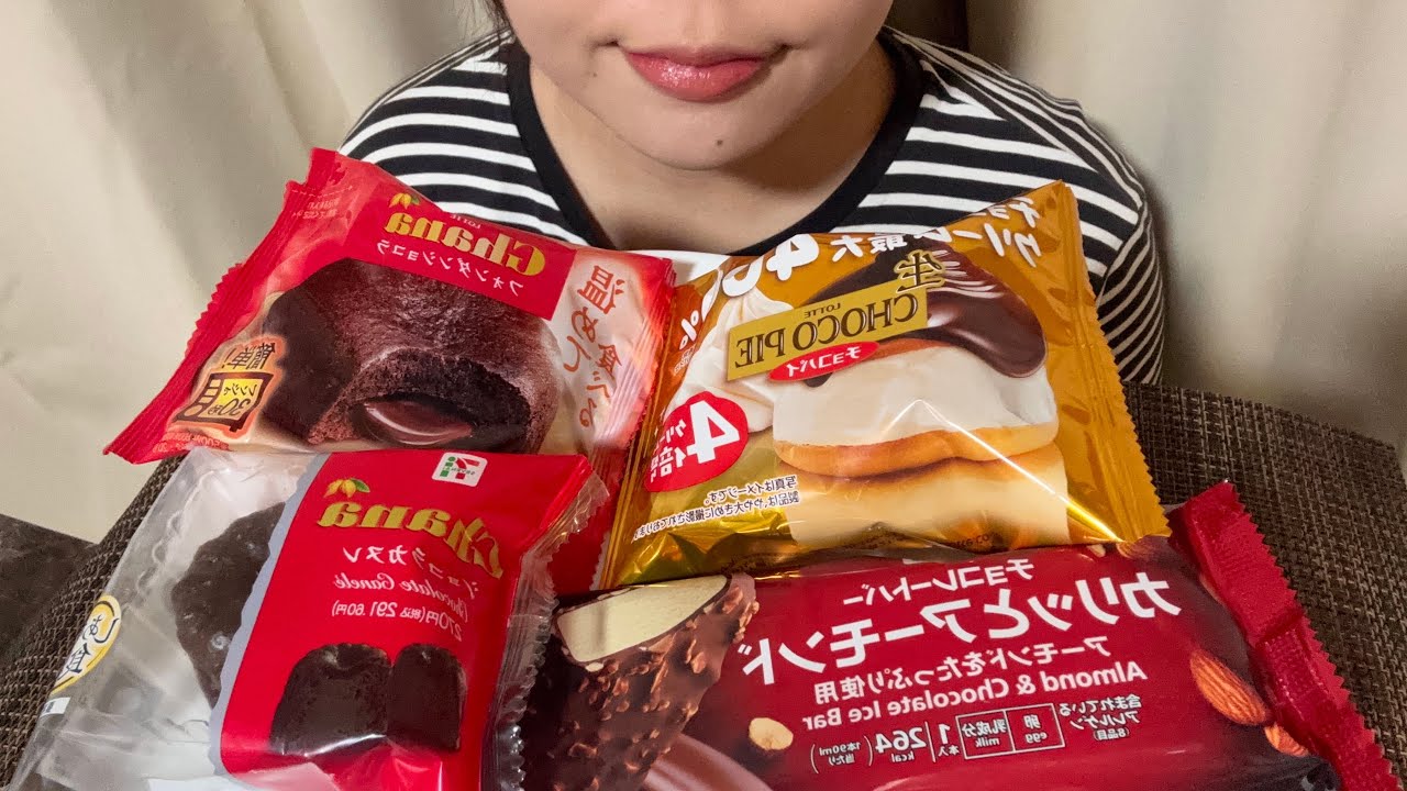 【咀嚼音ASMR】セブンスイーツでハッピーバレンタイン☘️💘