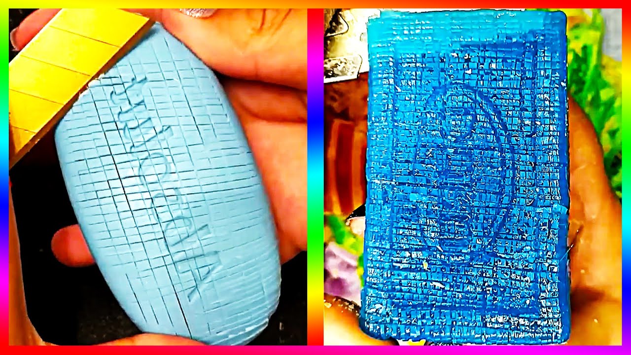 ASMR Soap Cutting / Carving ! Relaxing Sounds (no talking) Satisfying ASMR Video (Tingles) #9