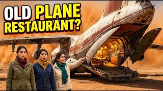 3 Girls Transform Abandoned Cargo Plane into Restaurant