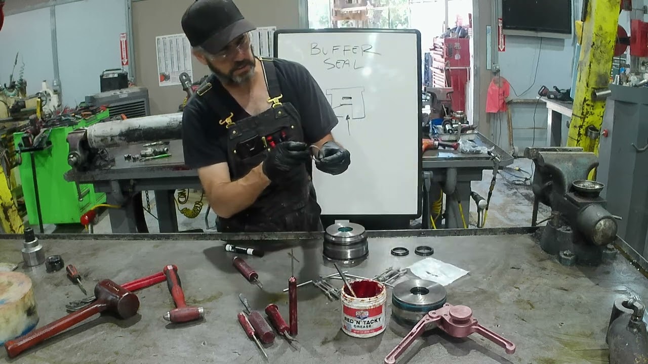 HYDRAULIC CYLINDER BUFFER SEAL INSTALL