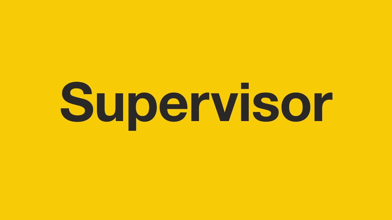 Supervisor Werden YouTube