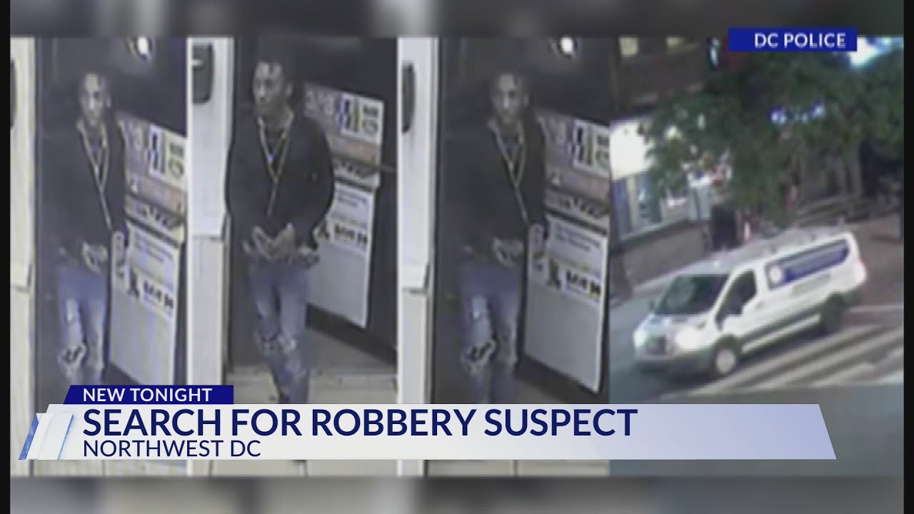 DC police looking for suspect involved in Northwest robbery - YouTube