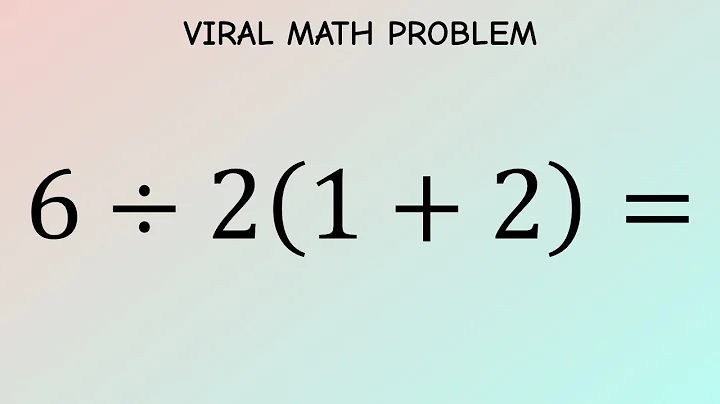 6÷2(1+2) = ? The Correct answer! Most people fail! #funmath
