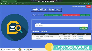 How to generate license  of turbo filter through client area