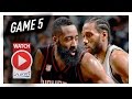 James Harden vs Kawhi Leonard Game 5 MVP Duel Highlights (2017 Playoffs WCSF) Spurs vs Rockets