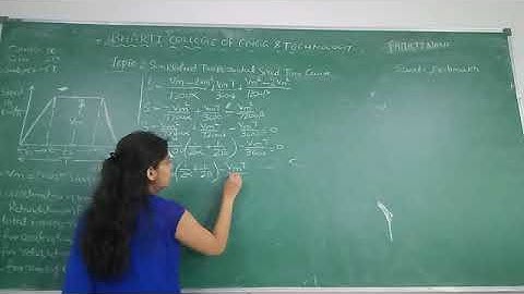 Trapezoidal speed time curve PART 2: By Swati Deshmukh
