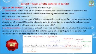 Lesson - 16 : Servlet - Types of URL Patterns in Servlet