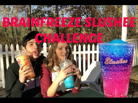 Brain freeze slushee challenge!