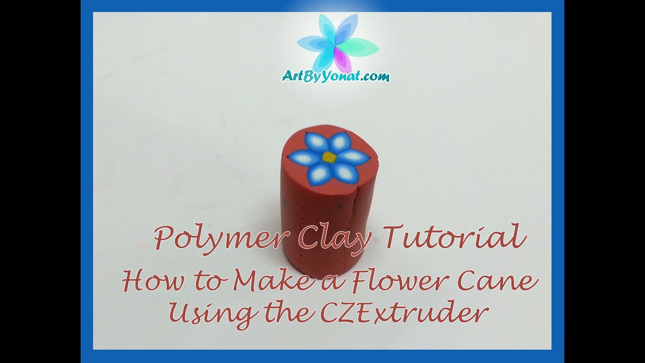 Polymer Clay Tutorial - How to Make a Flower Cane with CZExtruder - Lesson #12