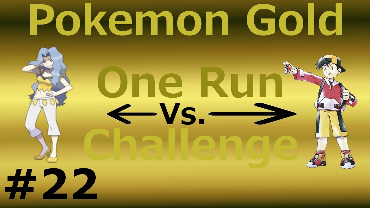 Pokemon Gold OneRun Challenge - Part 22 - Vs. Karen Elite 4