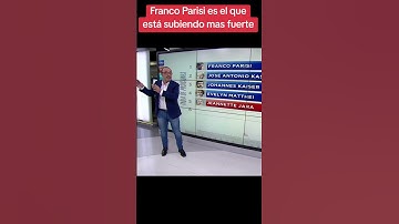Parisi es el que está subiendo mas fuerte.