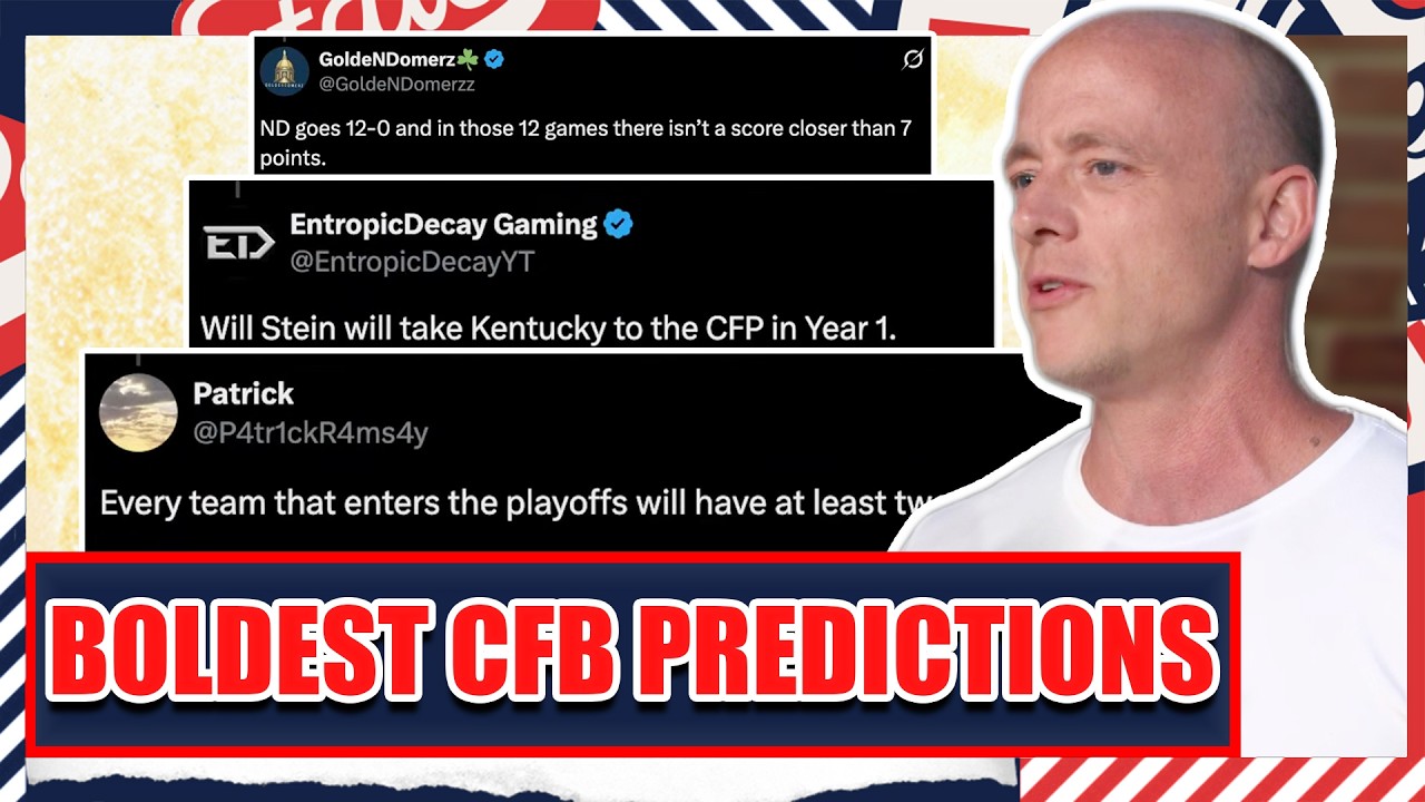Boldest CFB Predictions For 2026 - Josh Pate's College Football Show ...