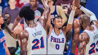 Philadelphia 76ers vs Detroit Pistons 10/25/2026 NBA 2K27 Gameplay