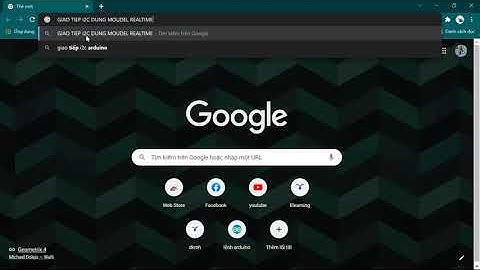 GIAO TIẾP I2C DÙNG MODULE REALTIME.