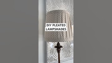 DIY PLEATED LAMPSHADES UNDER $20!! #diy