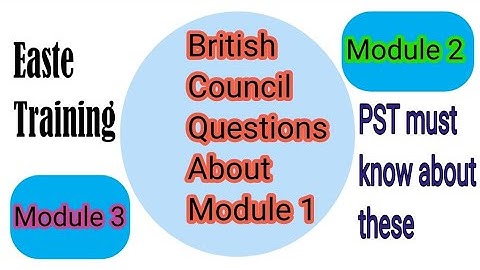 Easte Training British Council questions with answers oral communication