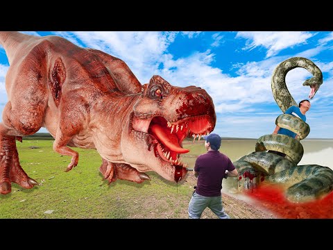 Most REALISTIC T-Rex Attack | T rex Vs indominus rex | Jurassic Park Fan Made Movie | Dinosaur Films