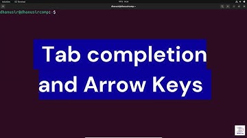 4.2 Tab completion and arrow keys - Getting started with Linux   |   Dhanu Sir Course