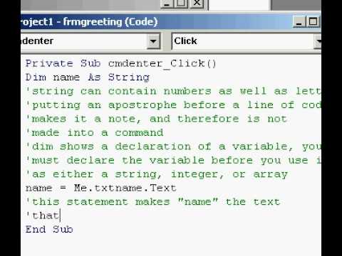 Ubernoob vb6 tutorial video