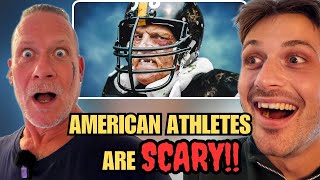 European Dad & Son SHOCKED by the SCARIEST NFL Players in History!