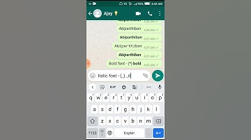 Whatsapp Tricks | How Change Font Style in WhatsApp in Tamil | Abi Parthiban