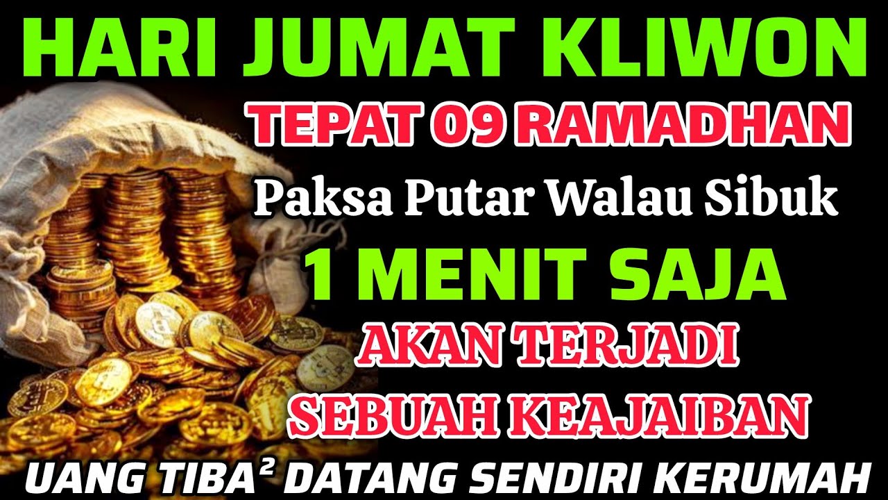 🔴ALHAMDULILLAH🤲 BARU PUTAR SEBENTAR UANG BENAR2 DATANG SENDIRI KERUMAH, DOA KEKAYAAN PALING MUSTAJAB