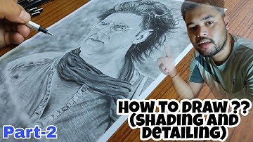 How To Draw A Sketch (Shading and Blending) Part-2 ॥ Akshay kumar Drawing, how to draw Akshay kumar