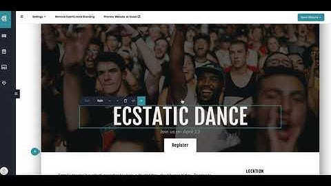 EventCreate Support: Move Text Box & Header to custom website