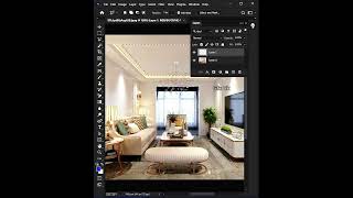 How to ceiling neon light effect easily using Photoshop 2024 | fastest way