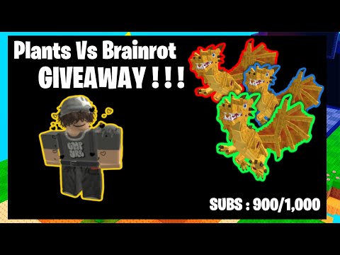 Plants Vs Brainrots Giveaway ! ! !